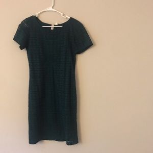 Hunter green lace dress